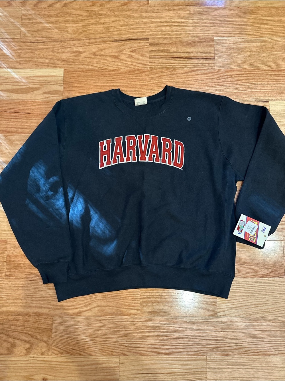 Harvard Mens Black Collegiate Crewneck Sweatshirt Size XL NWT
